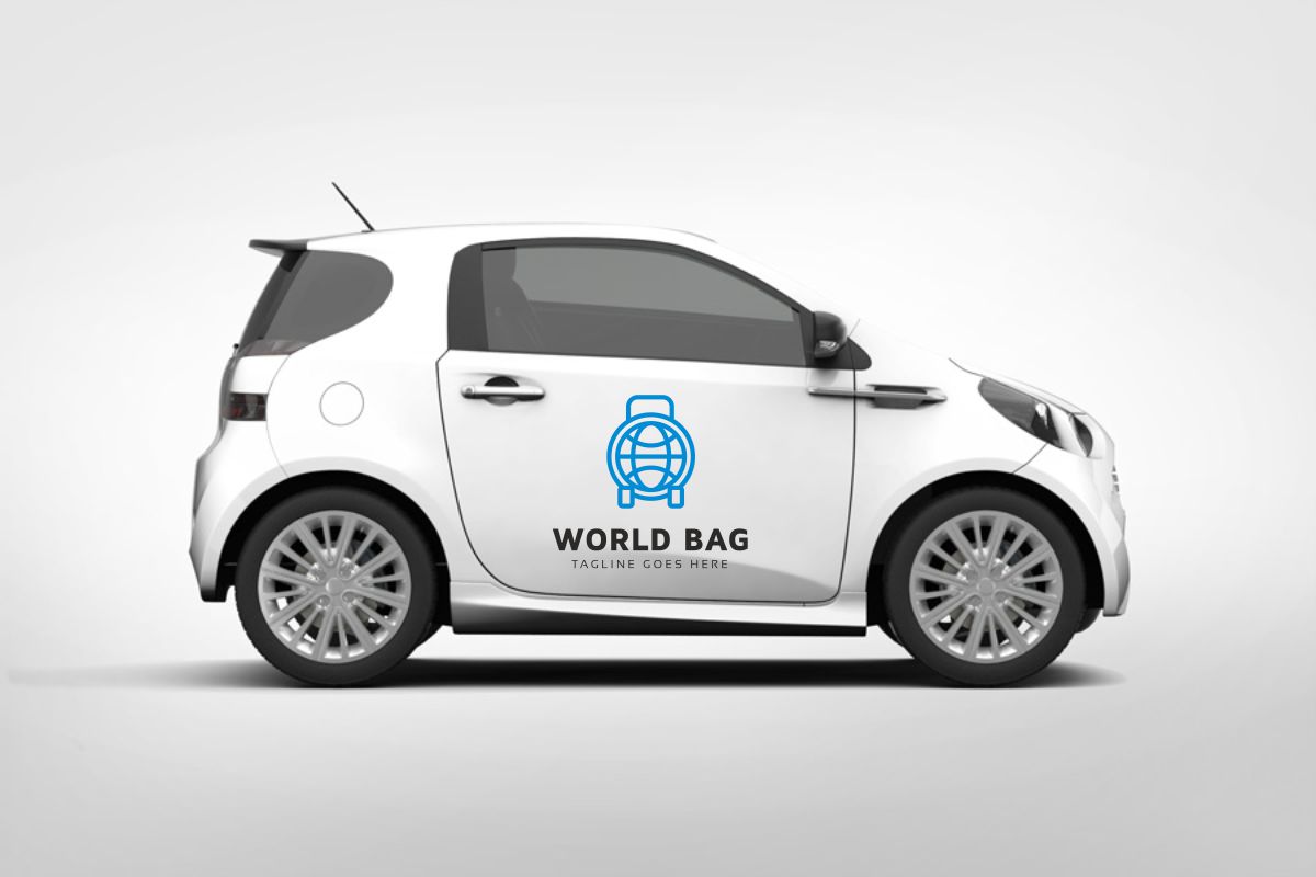 Download Шаблон логотипа "World Bag Logo Template" / World Bag Logo Template - Шаблон логотипа на тему графика aeroplane agency agent backpacker baggage bags booking business company consultant excursion flight fly hotel luggage plane planner pleisure tour tourist
