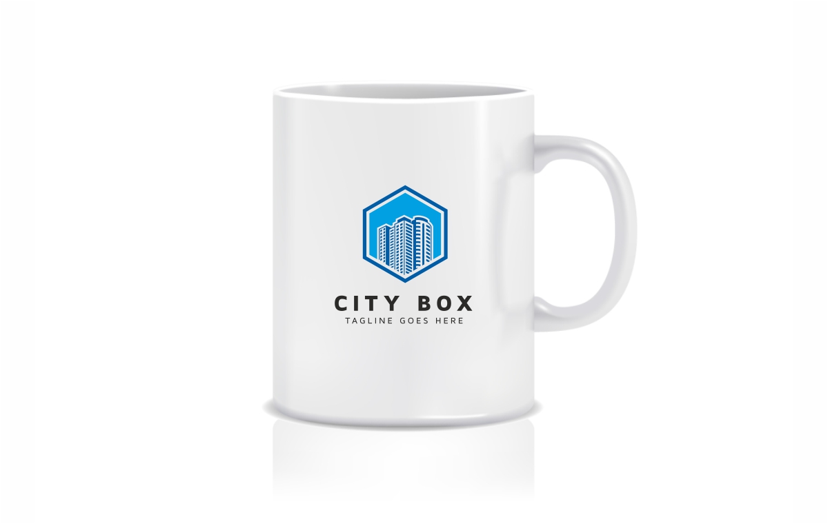 Download Шаблон логотипа "City Box Logo Template" / City Box Logo Template - Шаблон логотипа на тему графика agency box building business city expert firm group hexagon home logo market house inspection insulation invest location modern neighbor real