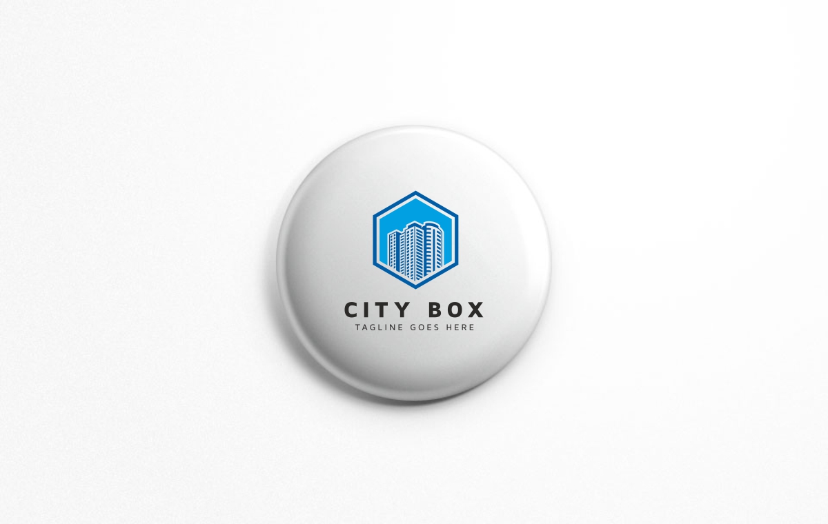 Download Шаблон логотипа "City Box Logo Template" / City Box Logo Template - Шаблон логотипа на тему графика agency box building business city expert firm group hexagon home logo market house inspection insulation invest location modern neighbor real