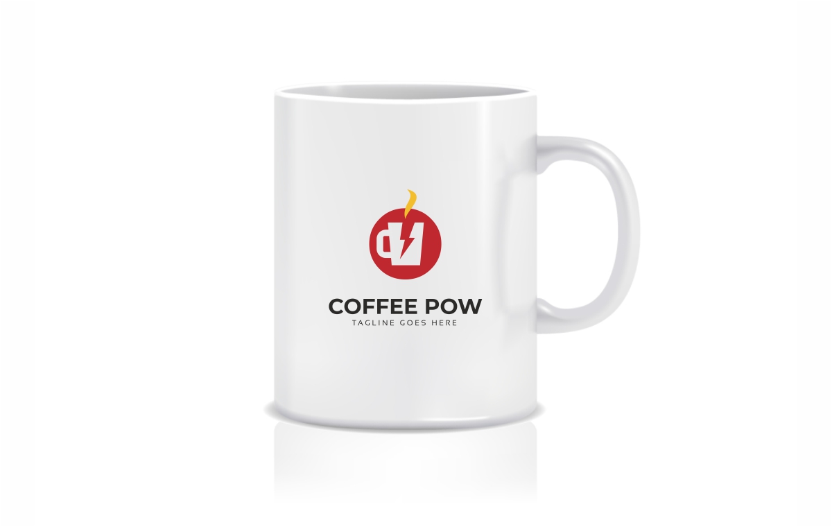 Download Шаблон логотипа "Coffee Power Logo Template" / Coffee Power Logo Template - Шаблон логотипа на тему графика activity bean cafe coffee concept creative cup drink energy fit geek hobby hot icon logo make maker modern people product