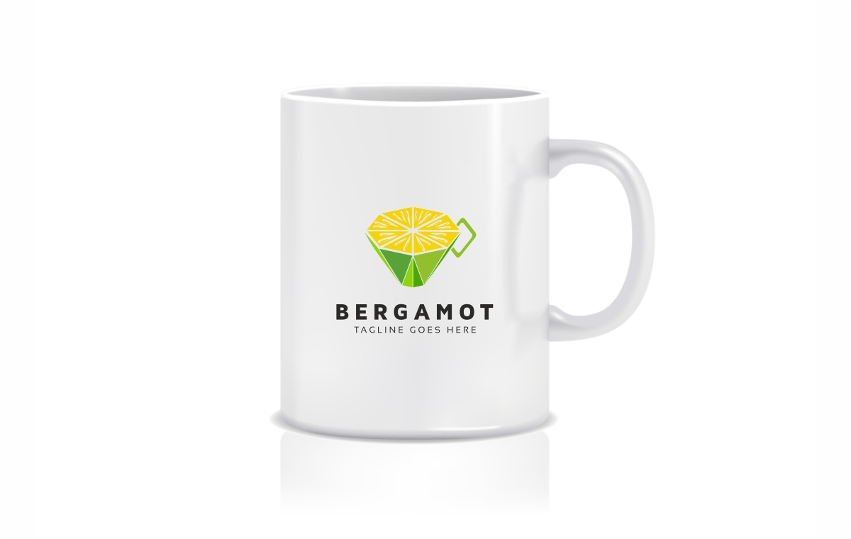 Download Шаблон логотипа "Bergamot Logo Template" / Bergamot Logo Template - Шаблон логотипа на тему графика food fresh fruit green lime orange zest