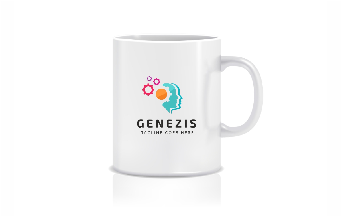 Download Шаблон логотипа "Genezis Logo Template" / Genezis Logo Template - Шаблон логотипа на тему графика brain gear cortex create creation geek head human intelligence mind idea ideas identity inteligence intellect logo intelligent media multimedia production
