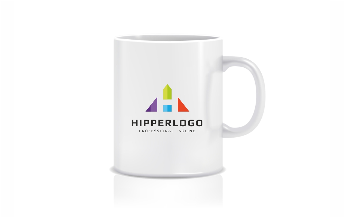 Download Шаблон логотипа "Hipper Logo Template" / Hipper Logo Template - Шаблон логотипа на тему графика bold brand branding business clean clever colorful company computer corporate creative design studio elegant identity letter h marketing media mobile