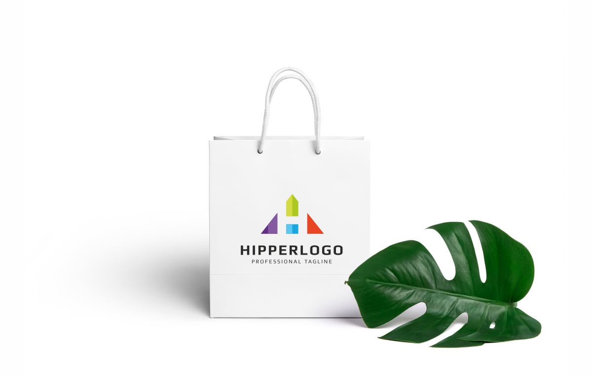 Download Шаблон логотипа "Hipper Logo Template" / Hipper Logo Template - Шаблон логотипа на тему графика bold brand branding business clean clever colorful company computer corporate creative design studio elegant identity letter h marketing media mobile