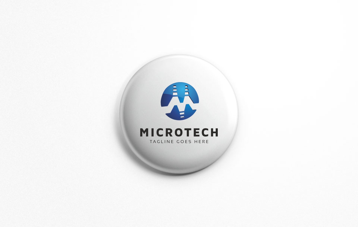 Download Шаблон логотипа "Microtech Logo Template" / Microtech Logo Template - Шаблон логотипа на тему графика 3d accounting agency app bold business circle colorful concept consulting corporate creative financial global industry internet investment letter m logo