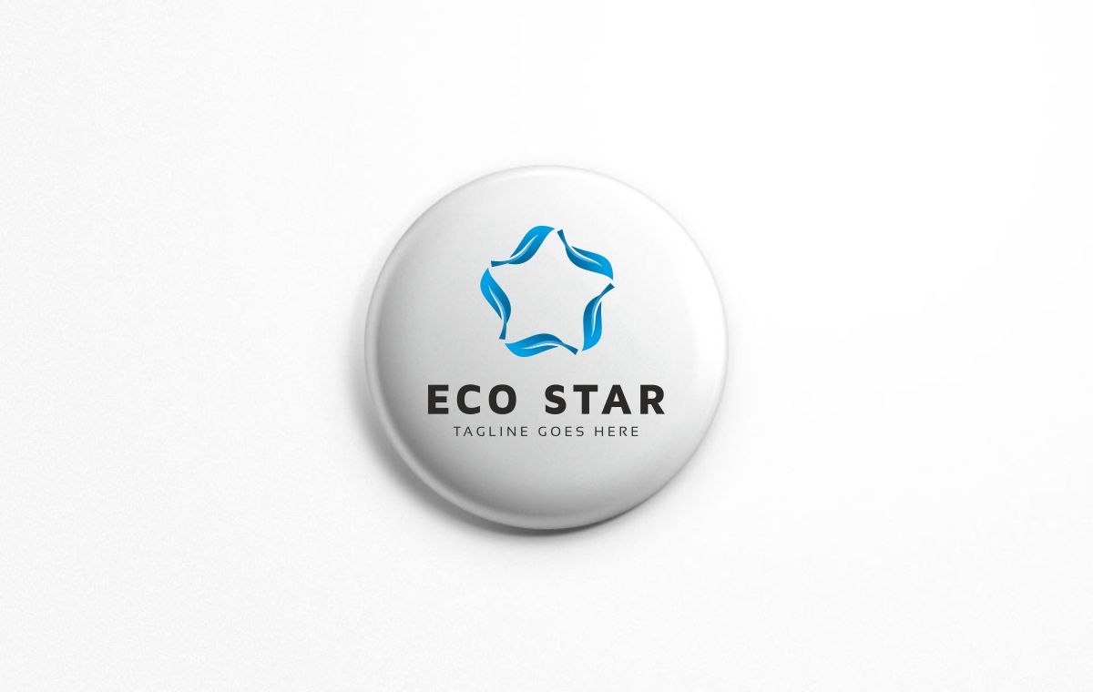 Download Шаблон логотипа "Eco Star Logo Template" / Eco Star Logo Template - Шаблон логотипа на тему графика abstract apps art blog care club colorful connect connection creative eco entertainment finance group human interactive leaf learning star leaves