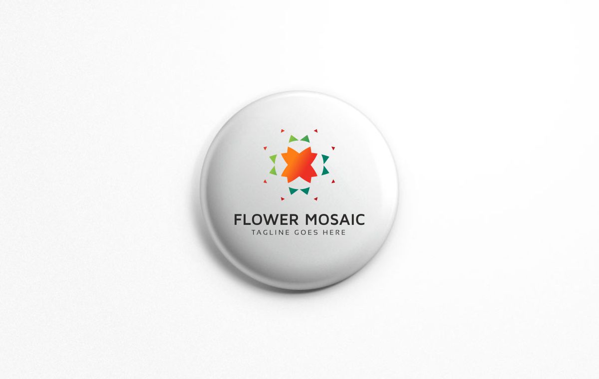 Download Шаблон логотипа "Flower Mosaic Logo Template" / Flower Mosaic Logo Template - Шаблон логотипа на тему графика abstract beauty brand branding business logo clean colorful colors companies corporate creative identity decoration design eco shop fashion floral flower
