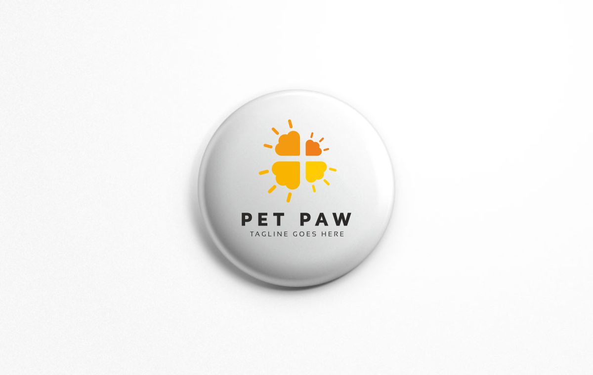 Download Шаблон логотипа "Pet Paw Logo Template" / Pet Paw Logo Template - Шаблон логотипа на тему графика animal brand dog app love safety shop training happy pet online paw paws branding care clinic shelter solution store puppies