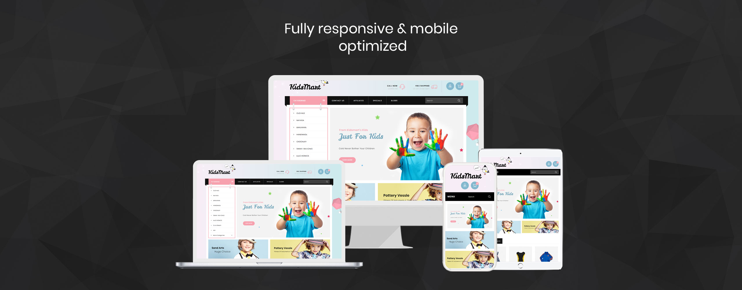 Kids Mart Shop OpenCart Theme