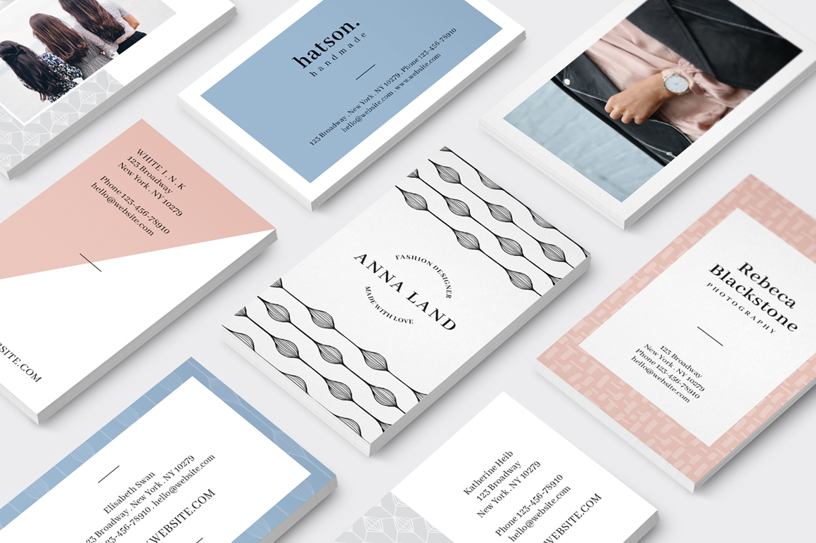 Download Фирменный стиль "MALINA Business Cards + Logos + Patterns - Corporate Identity Template" / MALINA Business Cards + Logos + Patterns - Corporate Identity Template - Фирменный стиль на тему графика logo logos brand branding template corporate design pattern seamless female minimalist minimalism clean modern simple bundle kit eu us identity