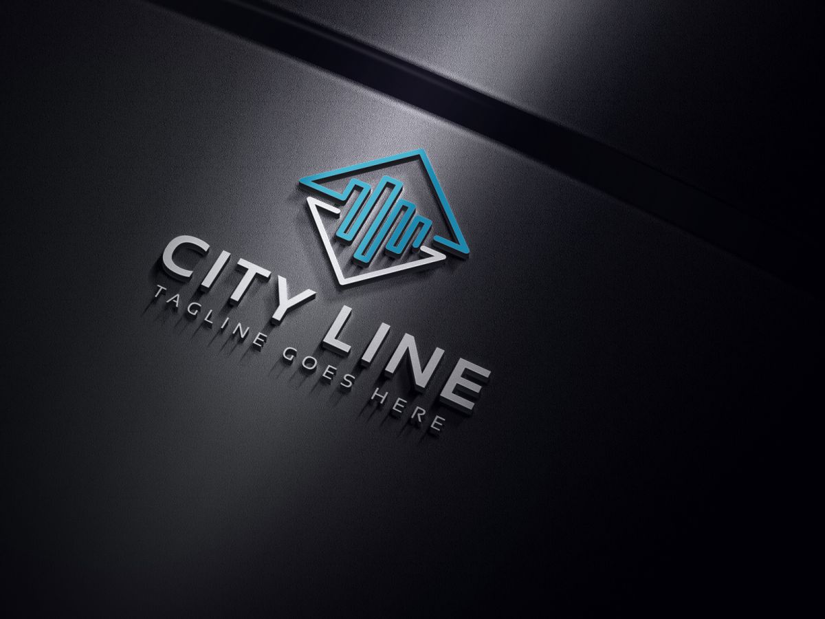 Download Шаблон логотипа "City Line Logo Template" / City Line Logo Template - Шаблон логотипа на тему графика abstract beat beats build building business city clean connect creative energy graph graphic host it line manage management market music