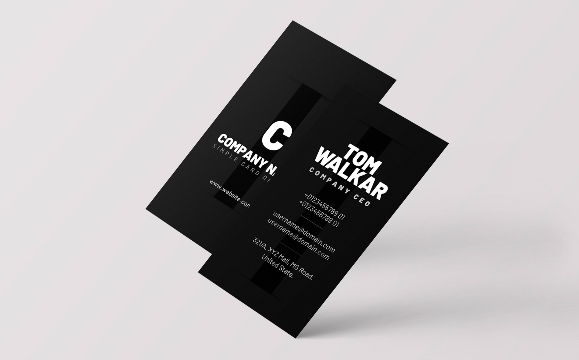 Download Фирменный стиль "Black Light Business Card Design PSD - Corporate Identity Template" / Black Light Business Card Design PSD - Corporate Identity Template - Фирменный стиль на тему графика business card design new modern psd graphic element