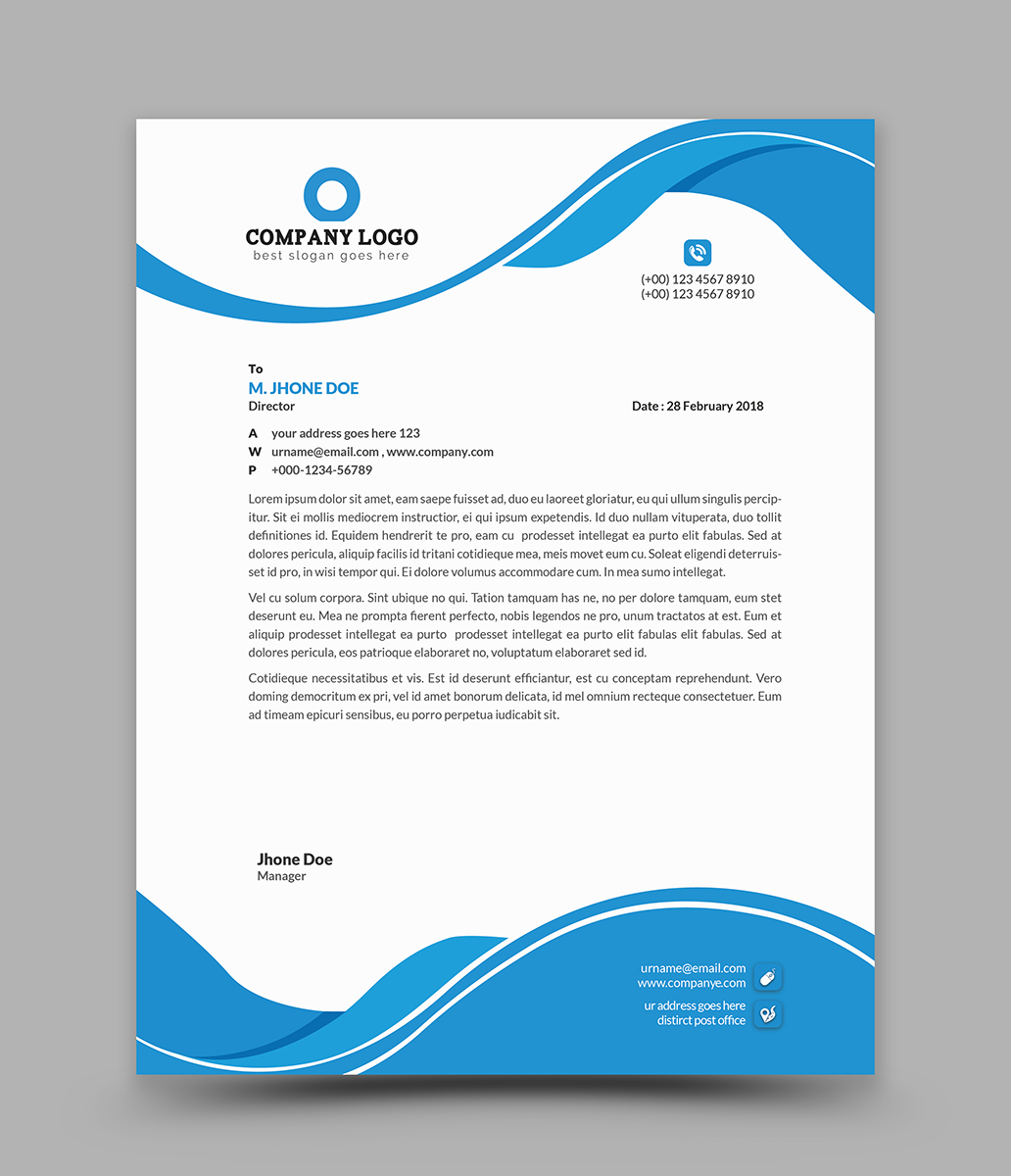 Download Фирменный стиль "Business Style Letterhead - Corporate Identity Template" / Business Style Letterhead - Corporate Identity Template - Фирменный стиль на тему графика clean colorful corporate creative editable elegant ipad letter modern pad print ready simple sleek stationery stylish bright business clear design