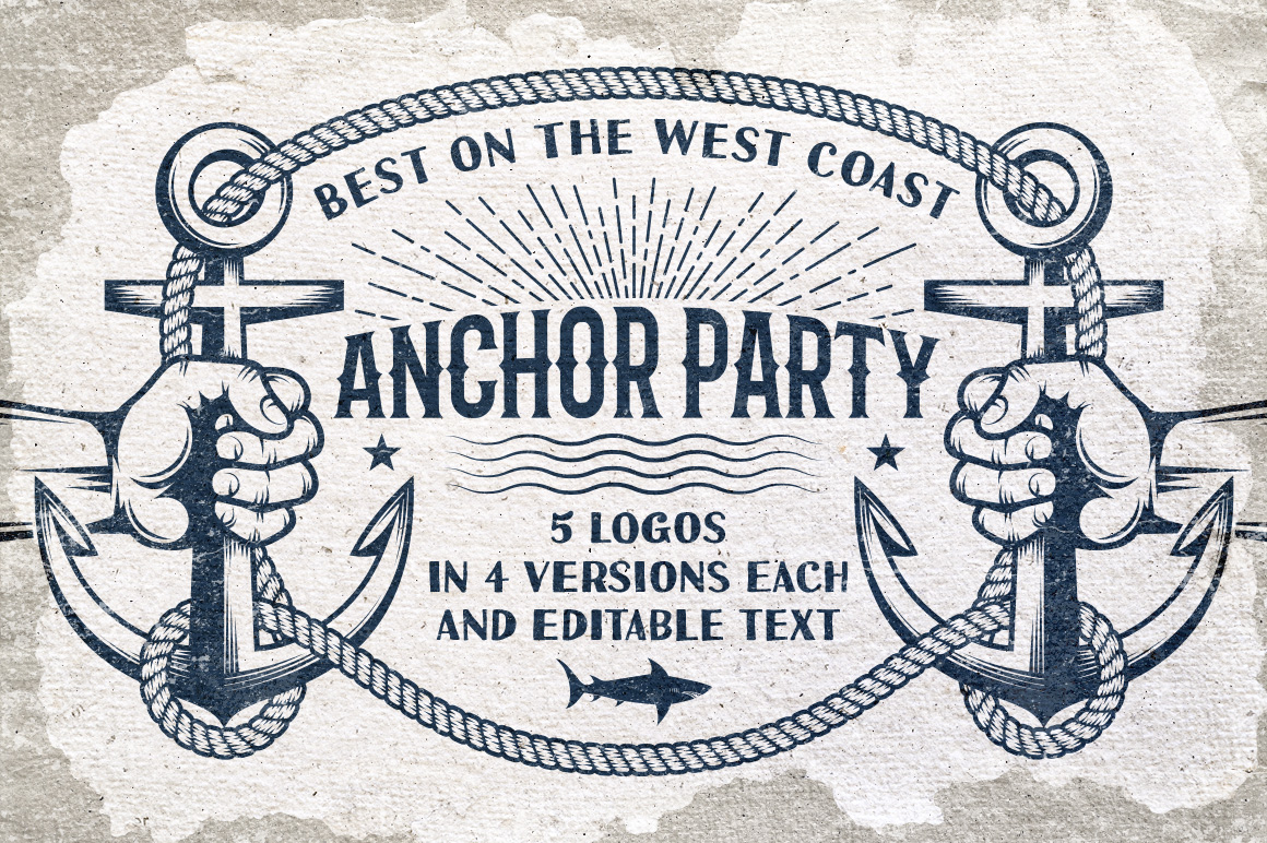 Download Иллюстрация "Anchor Logo Set - Illustration" / Anchor Logo Set - Illustration - Иллюстрация на тему графика emblem badge label illustration banner professional poster stamp ribbon symbol