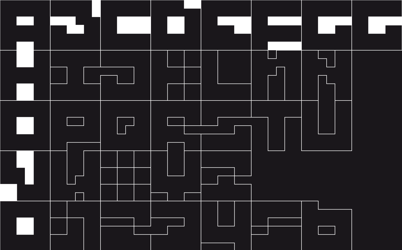 Download Шрифт "BAJT Font" / BAJT Font - Шрифт на тему графика bajt byte 8-bit bit font square typeface bold minimal pixel construction title headline heavy experimental futuristic digital art display