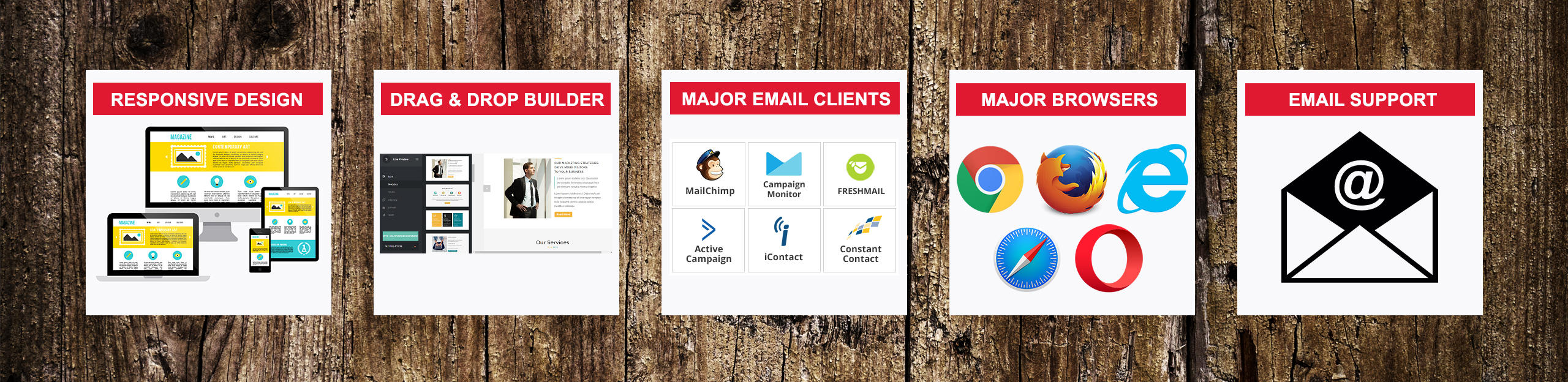 универсальный адаптивный шаблон информационного бюллетеня