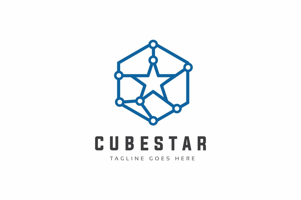 Download Шаблон логотипа "Cube Star Logo Template" / Cube Star Logo Template - Шаблон логотипа на тему графика brand branding business charity chat company connect connection corporate creative design gaming hand agency human internet media network online multimedia