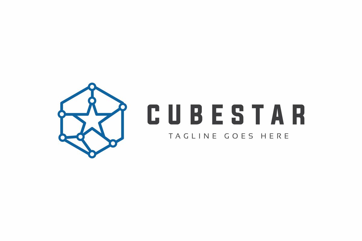 Download Шаблон логотипа "Cube Star Logo Template" / Cube Star Logo Template - Шаблон логотипа на тему графика brand branding business charity chat company connect connection corporate creative design gaming hand agency human internet media network online multimedia
