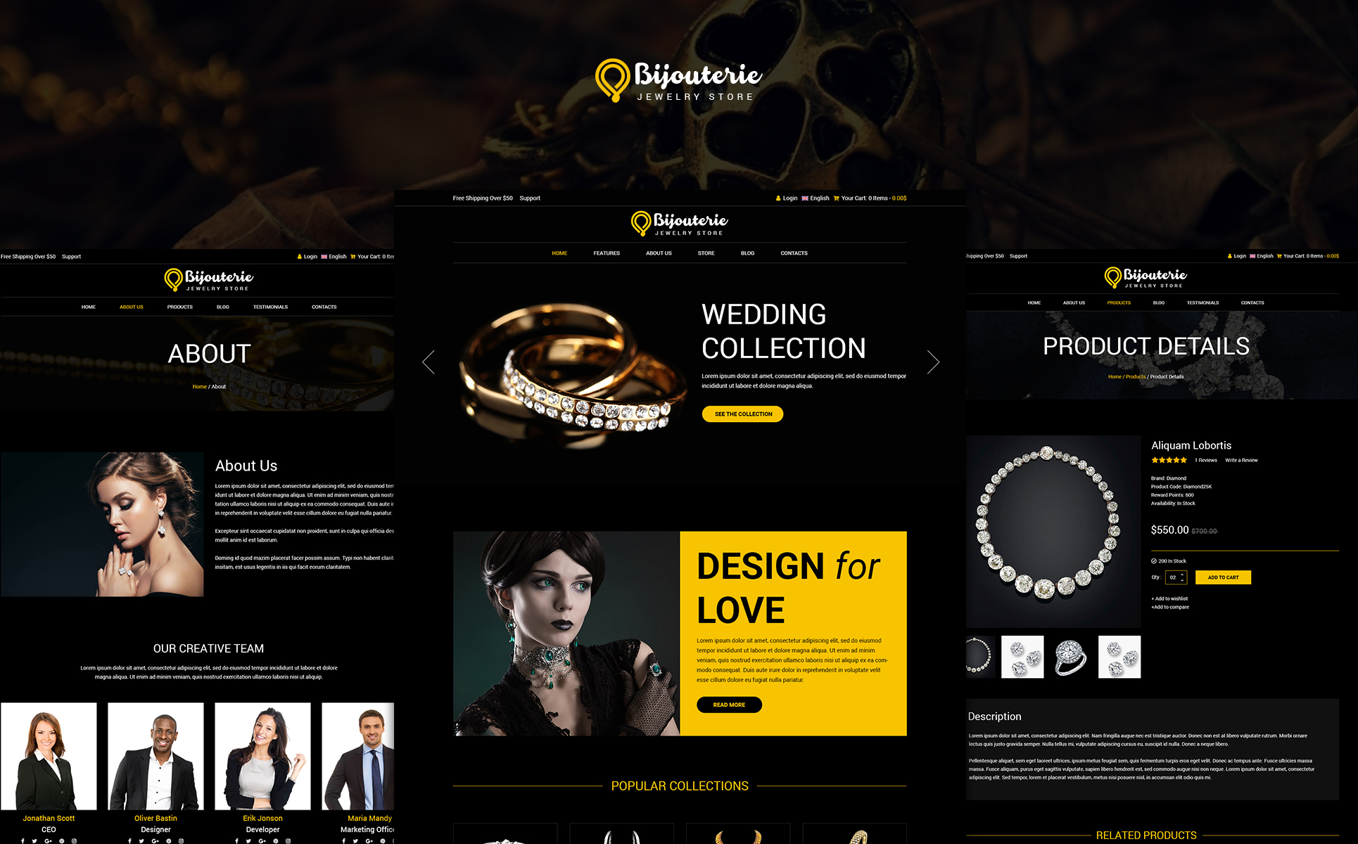 Bijouterie - Jewelry PSD Template