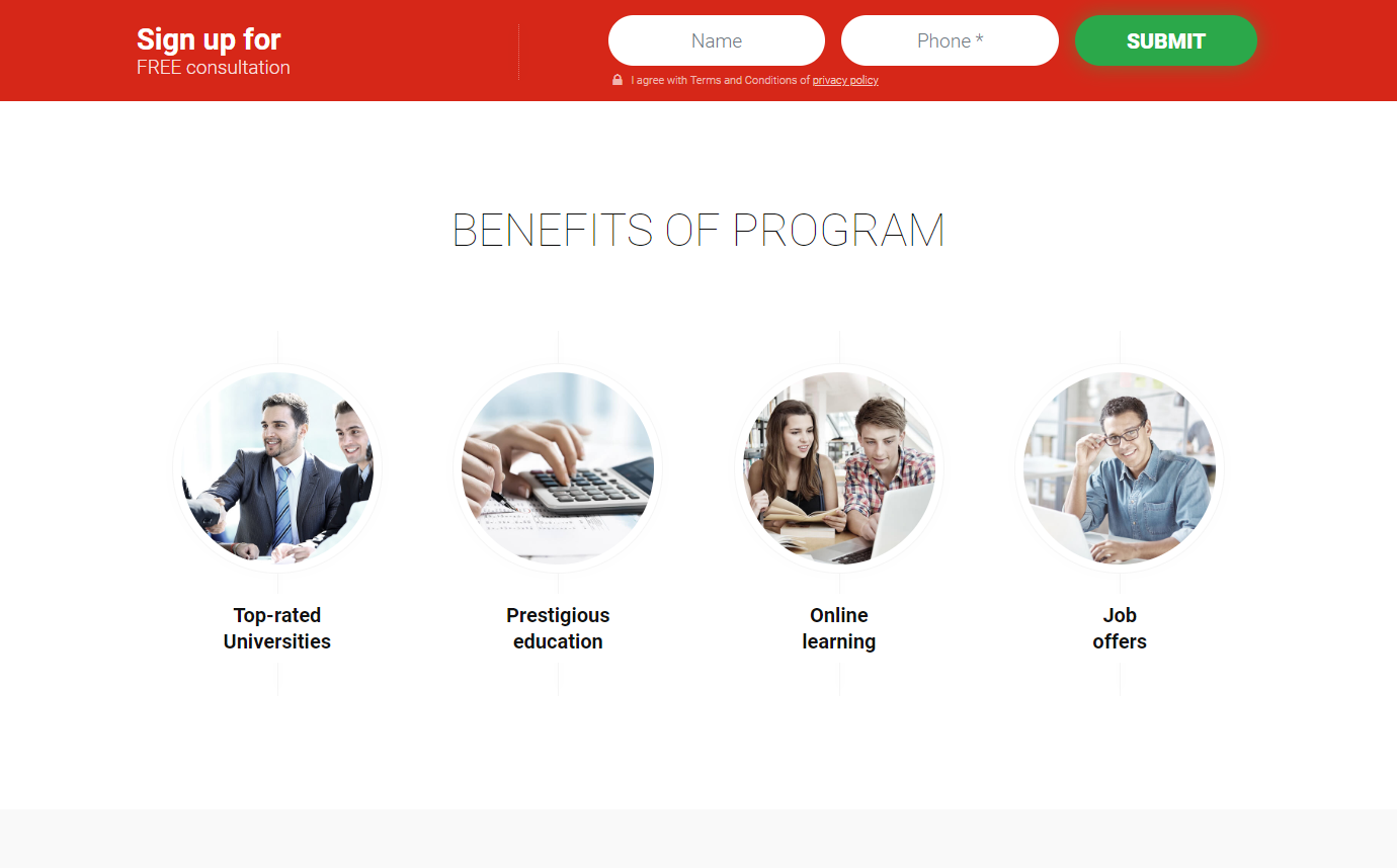 EDUSMART - Education Landing Page Template