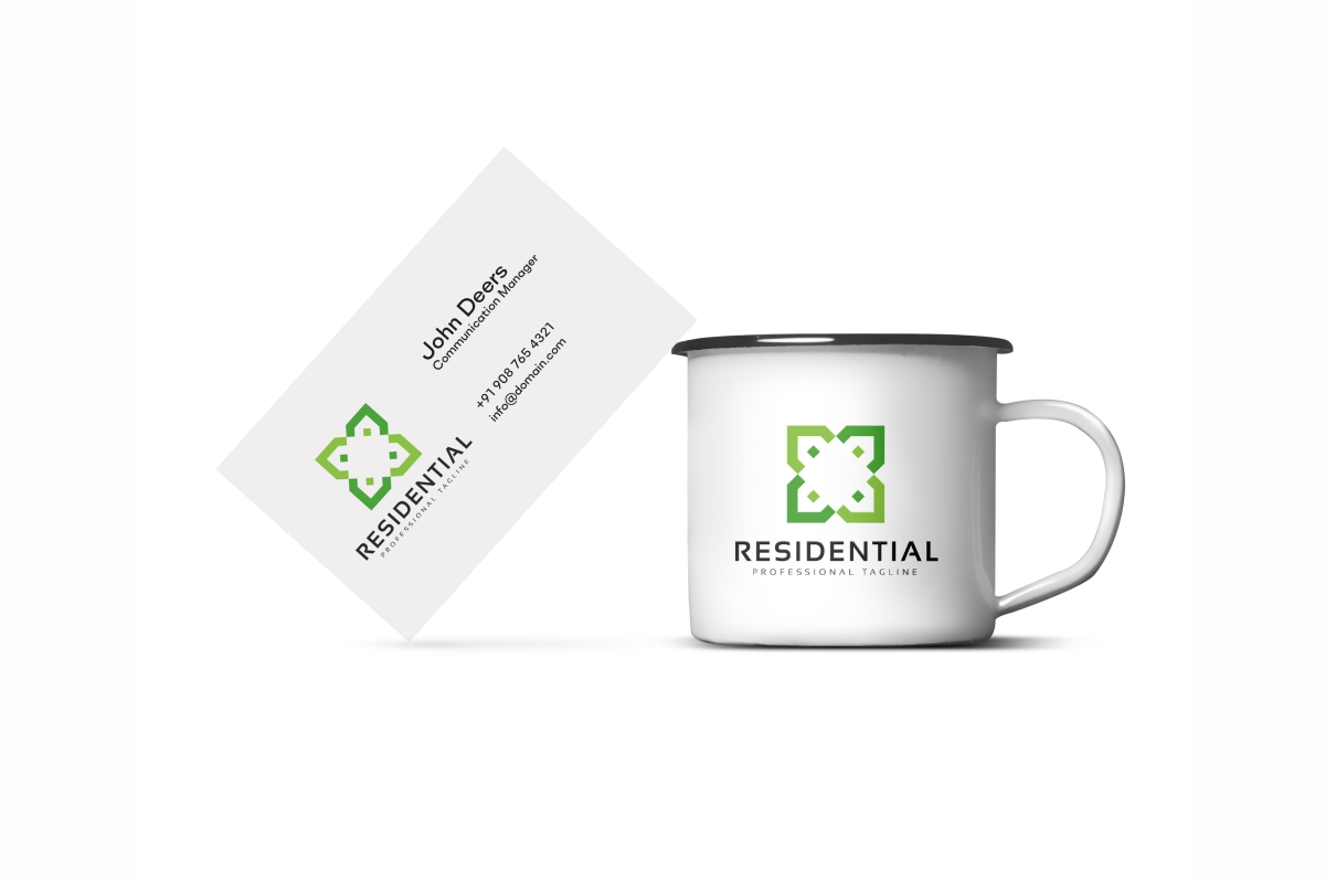 Download Шаблон логотипа "Residential Logo Template" / Residential Logo Template - Шаблон логотипа на тему графика building clarity clean clear contractor creative design developer development estate house housing invention logo logotype modern mortgage organized premium professional