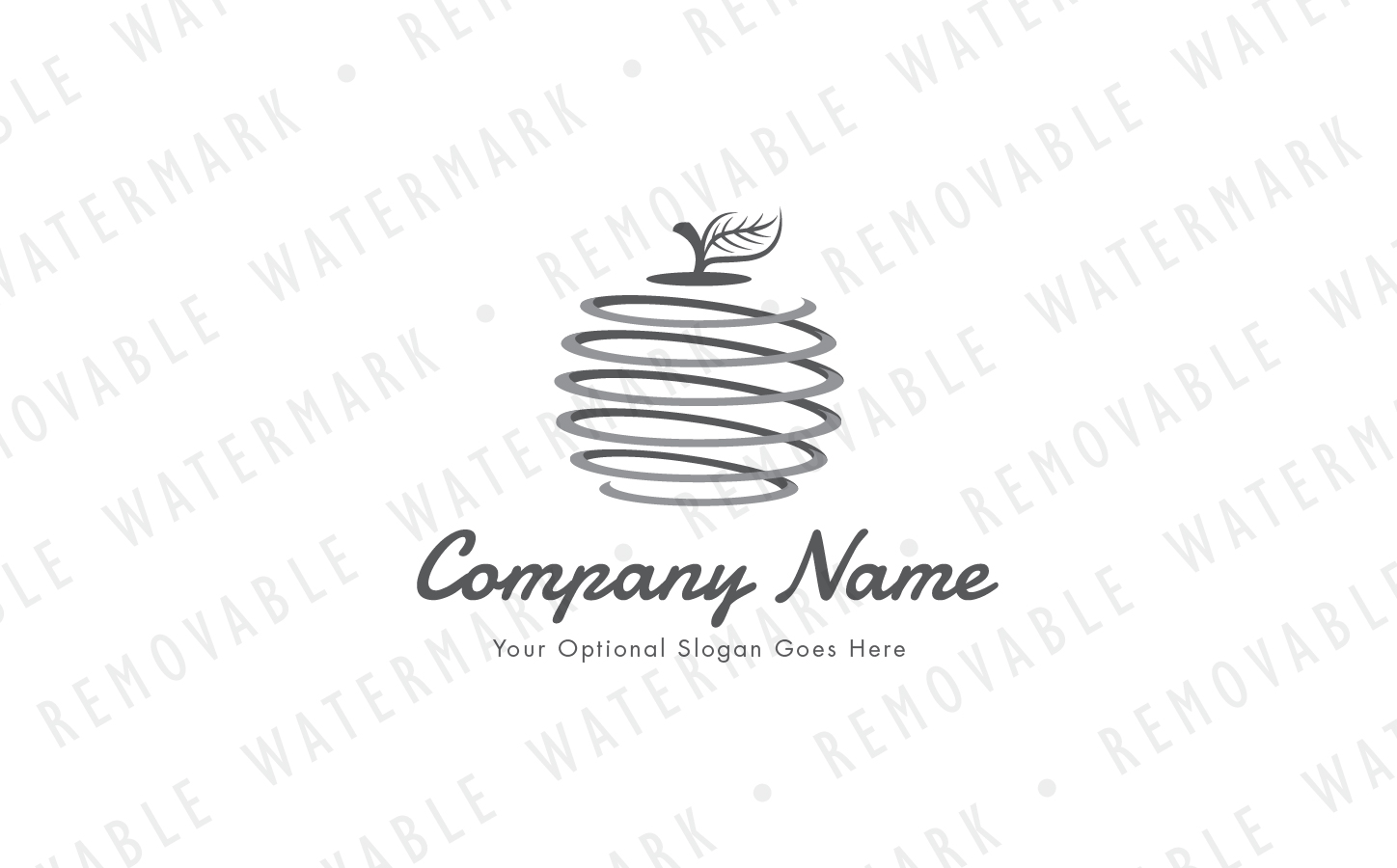 Download Шаблон логотипа "Spiral Apple Logo Template" / Spiral Apple Logo Template - Шаблон логотипа на тему графика swirl leaf globe food apple fruit colorful sphere spiral helix vortex whirl twister tornado eat organic logo design template travel