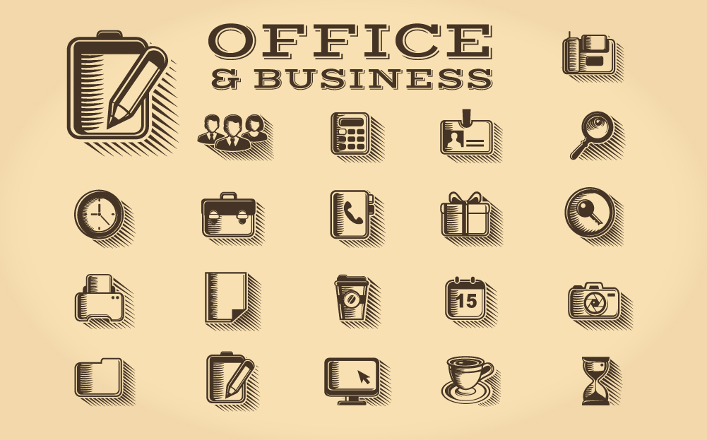 Download Набор иконок "Business and Startup Icon Set" / Business and Startup Icon Set - Набор иконок на тему графика business buying commerce consulting diagram engraving finance icons management marketing presentation sales solutions startup store strategy vintage