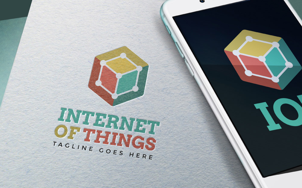 Download Шаблон логотипа "Internet Of Things Logo Template" / Internet Of Things Logo Template - Шаблон логотипа на тему графика internet of things iot smart home android app application data it digital computer development ios mobile smartphone seo startup web