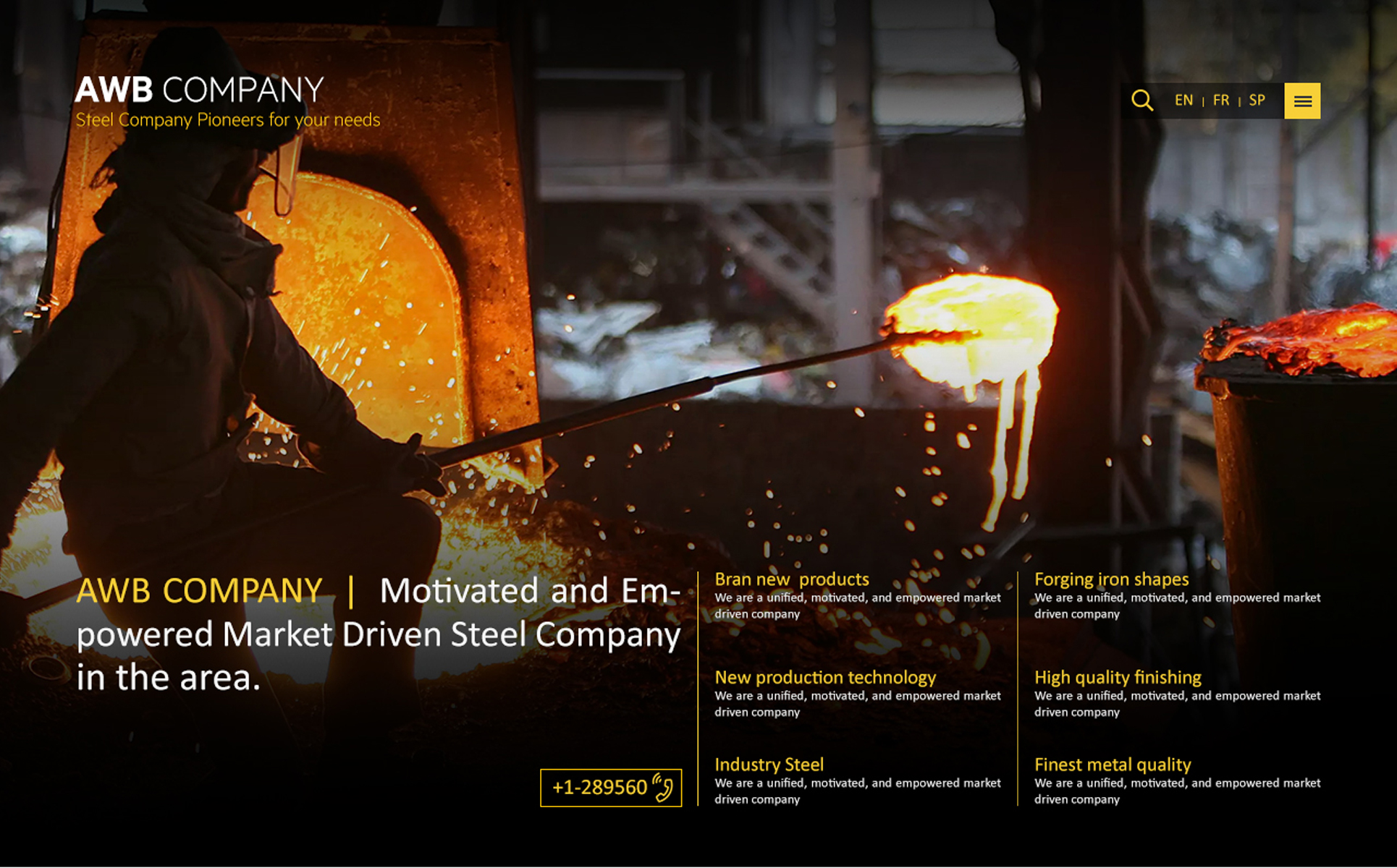 Download PSD шаблон "Spark PSD Template" / Spark PSD Template - PSD шаблон на тему заправка spark industry company fancy luxury responsive simple minimal eye-catching bootstrap gridsystem ux ui black yellow modern calltoaction 2019 flat trend