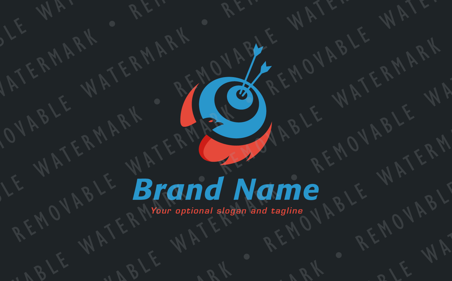 Download Шаблон логотипа "Travel Hunt Logo Template" / Travel Hunt Logo Template - Шаблон логотипа на тему графика globe travel global consulting eagle sport speed vacation bird target moon wings falcon hawk hunting archery destination logo design template