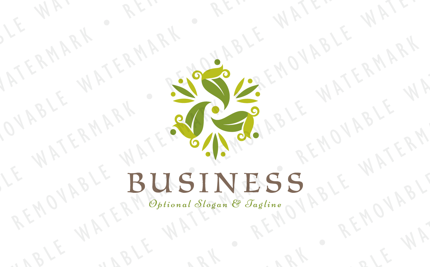 Download Шаблон логотипа "Abstract Leaf Transformation Logo Template" / Abstract Leaf Transformation Logo Template - Шаблон логотипа на тему графика green circle leaf organic transformation abstract flower ring decoration tea ornament blossom herb native marijuana garden spa logo design template