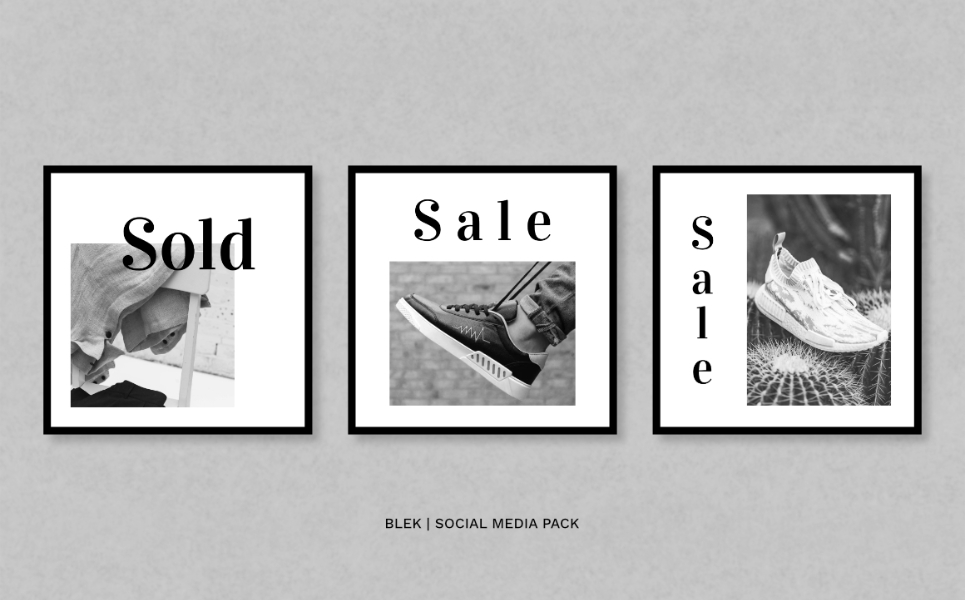 Download Шаблон для соцсетей "Blek Pack Social Media Template" / Blek Pack Social Media Template - Шаблон для соцсетей на тему графика instagram facebook twitter banner template sale media social background design vector fashion promotion stories instagramtemplates post story