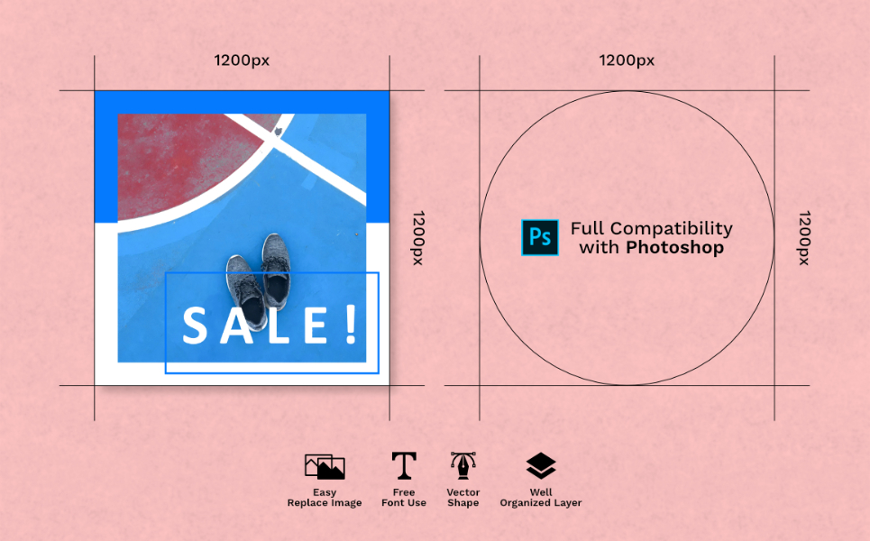 Download Шаблон для соцсетей "Bluesline Pack Social Media Template" / Bluesline Pack Social Media Template - Шаблон для соцсетей на тему графика instagram facebook twitter banner template sale media social background design vector fashion promotion stories instagramtemplates post story