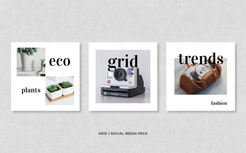 Download Шаблон для соцсетей "Grid Pack Social Media Template" / Grid Pack Social Media Template - Шаблон для соцсетей на тему графика instagram facebook twitter banner template sale media social background design vector fashion promotion stories instagramtemplates post story
