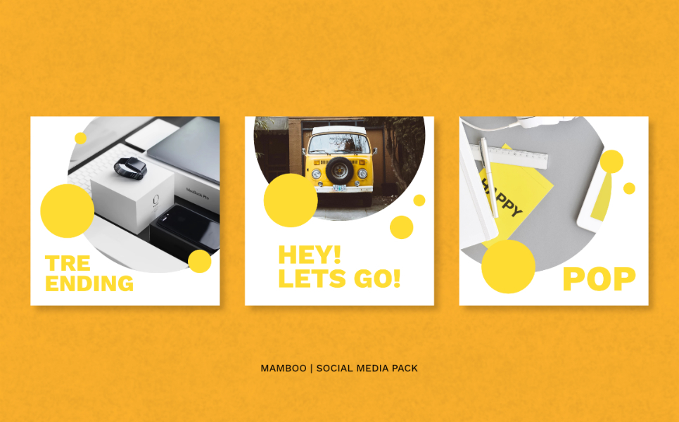 Download Шаблон для соцсетей "Mamboo Pack Social Media Template" / Mamboo Pack Social Media Template - Шаблон для соцсетей на тему графика instagram facebook twitter banner template sale media social background design vector fashion promotion stories instagramtemplates post story