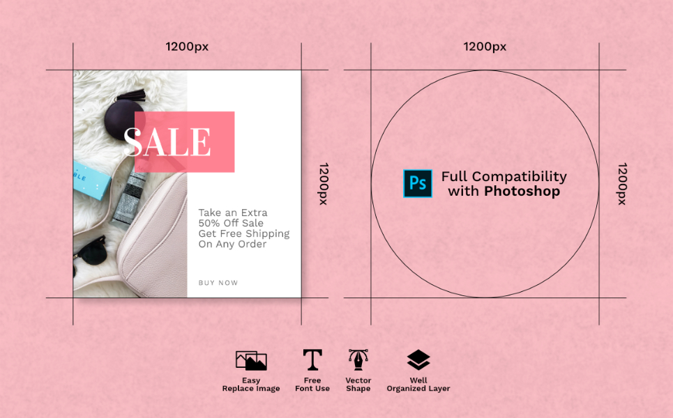 Download Шаблон для соцсетей "Putyh Pack Social Media Template" / Putyh Pack Social Media Template - Шаблон для соцсетей на тему графика instagram facebook twitter banner template sale media social background design vector fashion promotion stories instagramtemplates post story