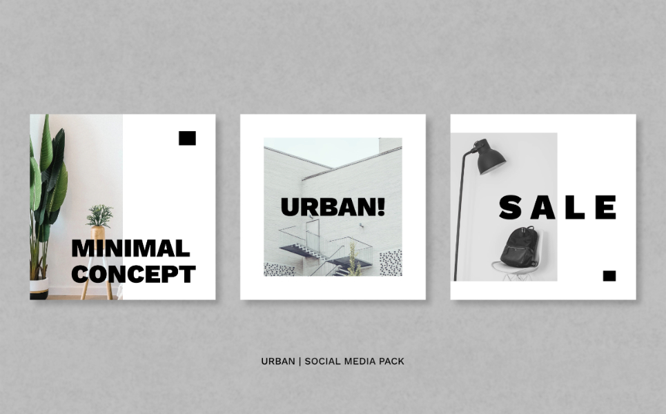 Download Шаблон для соцсетей "Urban Pack Social Media Template" / Urban Pack Social Media Template - Шаблон для соцсетей на тему графика instagram facebook twitter banner template sale media social background design vector fashion promotion stories instagramtemplates post story