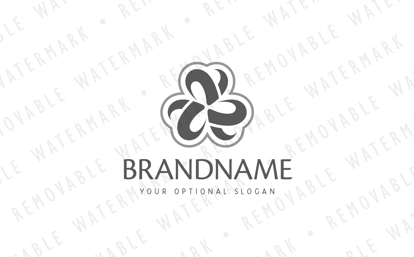 Download Шаблон логотипа "Synergy of Hearts Logo Template" / Synergy of Hearts Logo Template - Шаблон логотипа на тему графика love heart fusion abstract flower trade collaboration triangle triple cooperation knot synergy linked razor interlaced saw bond logo design template