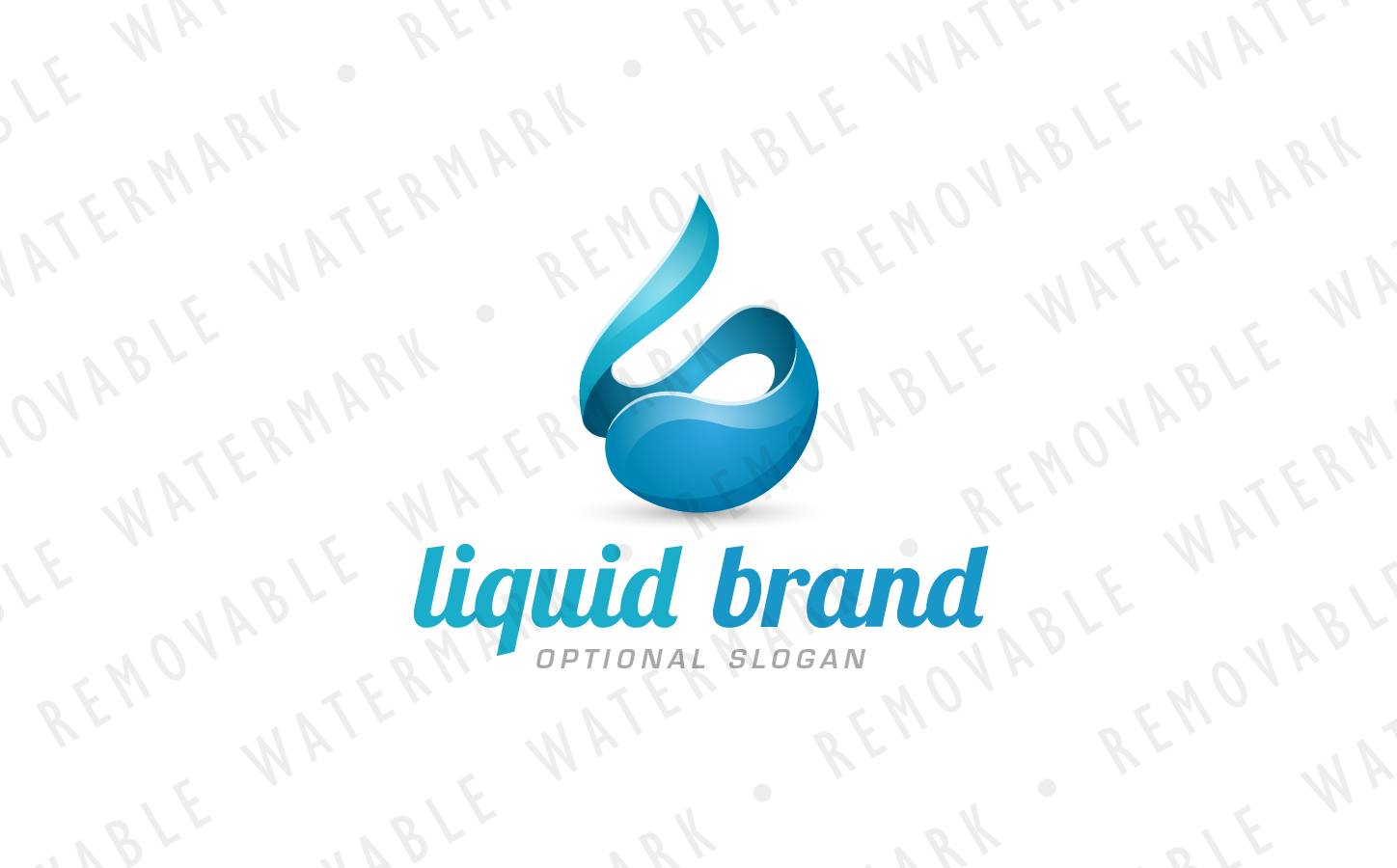 Download Шаблон логотипа "Liquid Fluid Logo Template" / Liquid Fluid Logo Template - Шаблон логотипа на тему графика energy water spa abstract fluid flow drop liquid fluent force stream oil fuel power natural letter s logo design template