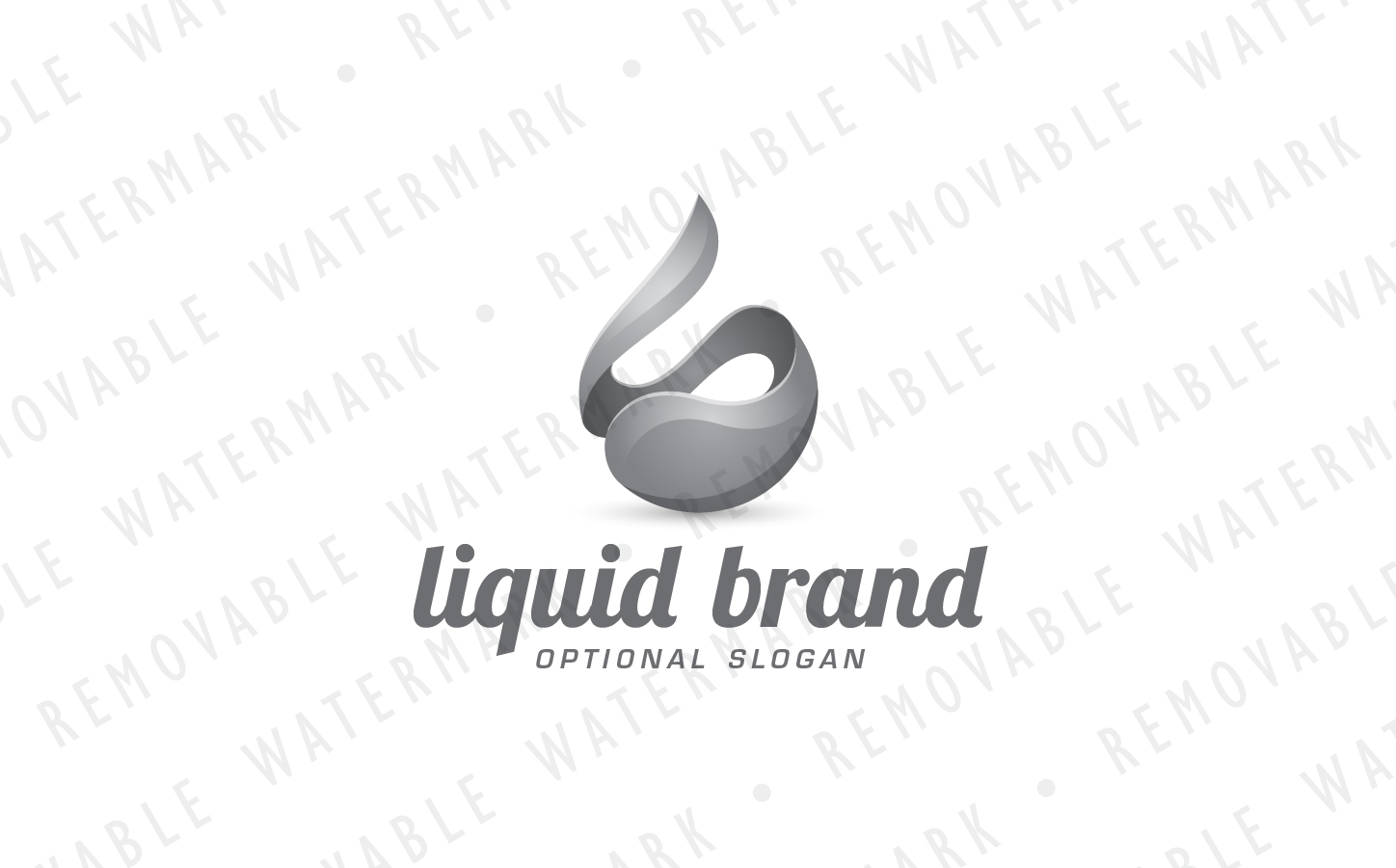 Download Шаблон логотипа "Liquid Fluid Logo Template" / Liquid Fluid Logo Template - Шаблон логотипа на тему графика energy water spa abstract fluid flow drop liquid fluent force stream oil fuel power natural letter s logo design template