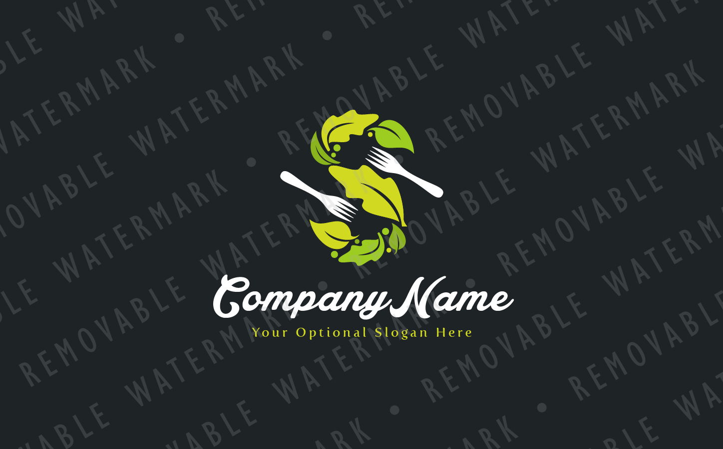 Download Шаблон логотипа "S Chopped Salad & Forks Logo Template" / S Chopped Salad & Forks Logo Template - Шаблон логотипа на тему графика green plant restaurant leaf natural food letter s healthy organic fork eat tasty vegetable salad pieces vegetarian logo design template