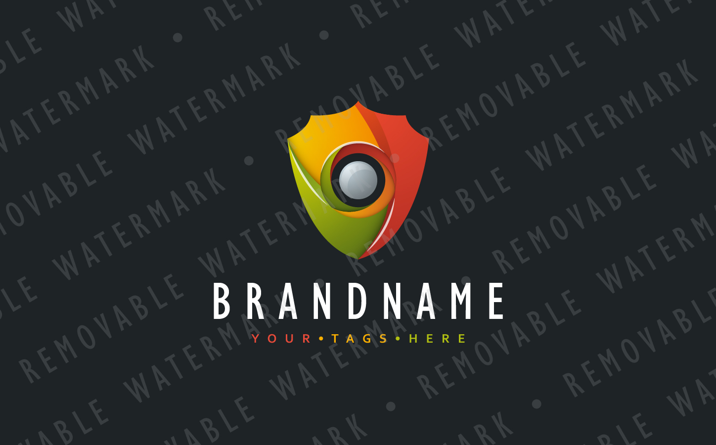 Download Шаблон логотипа "Shutter Shield Logo Template" / Shutter Shield Logo Template - Шаблон логотипа на тему графика security energy safe globe protection global shield power abstract sphere core defense force source geo shutter eye logo design template