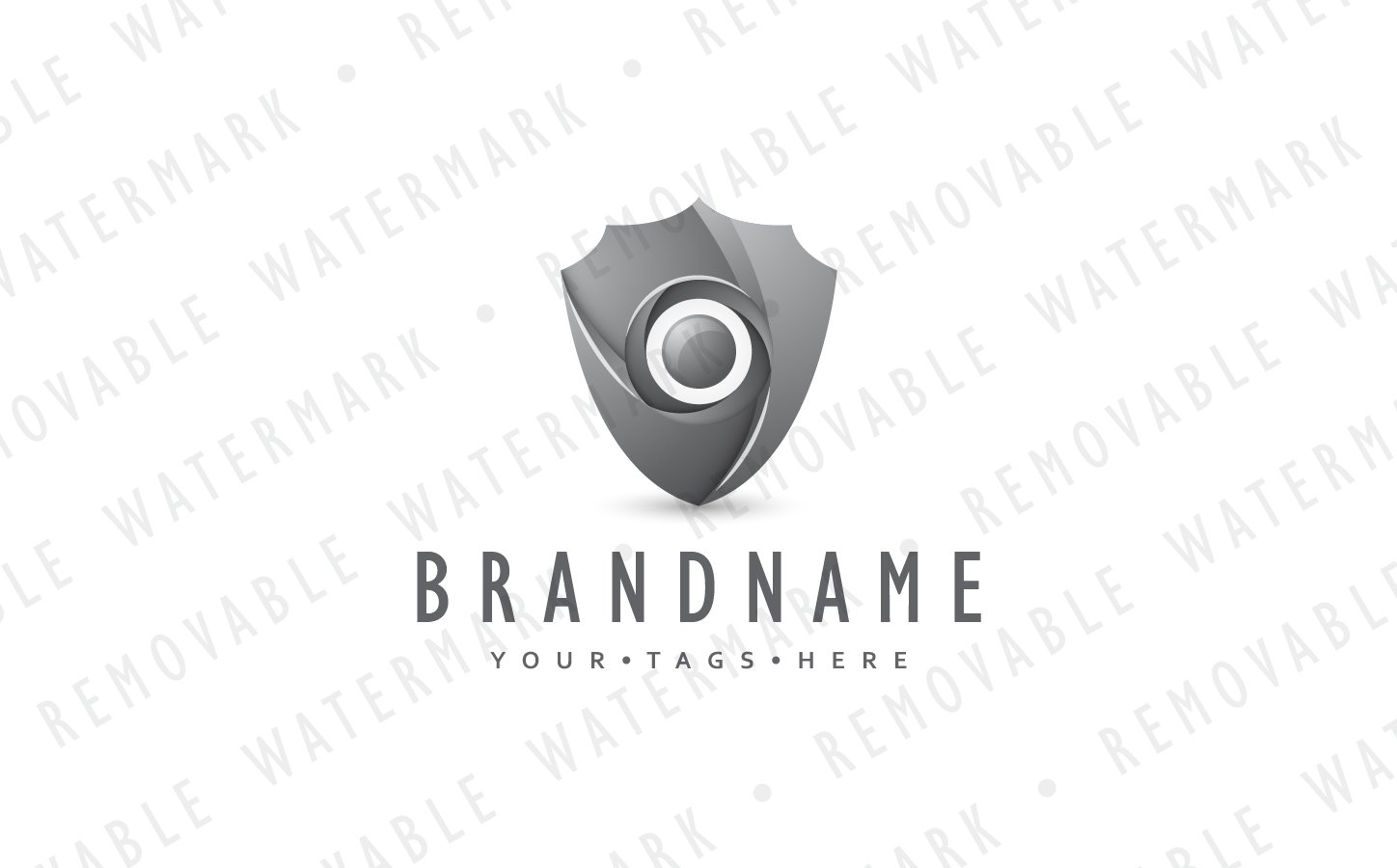 Download Шаблон логотипа "Shutter Shield Logo Template" / Shutter Shield Logo Template - Шаблон логотипа на тему графика security energy safe globe protection global shield power abstract sphere core defense force source geo shutter eye logo design template