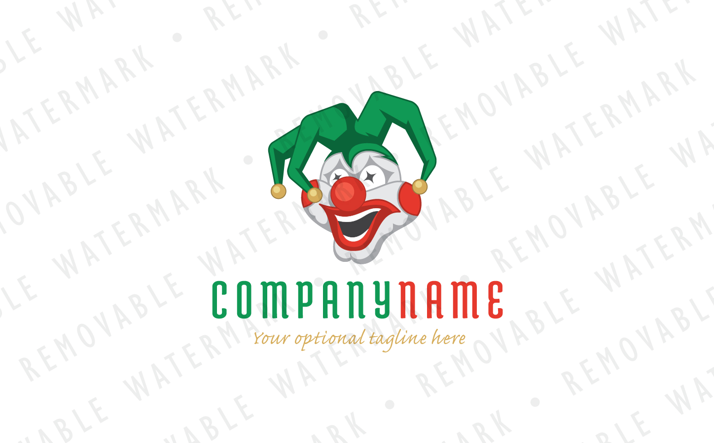 Download Шаблон логотипа "Crazy Clown Logo Template" / Crazy Clown Logo Template - Шаблон логотипа на тему графика fun crazy happy smile illustration party joy event circus joker clown laugh costume jester harlequin character mascot logo design template