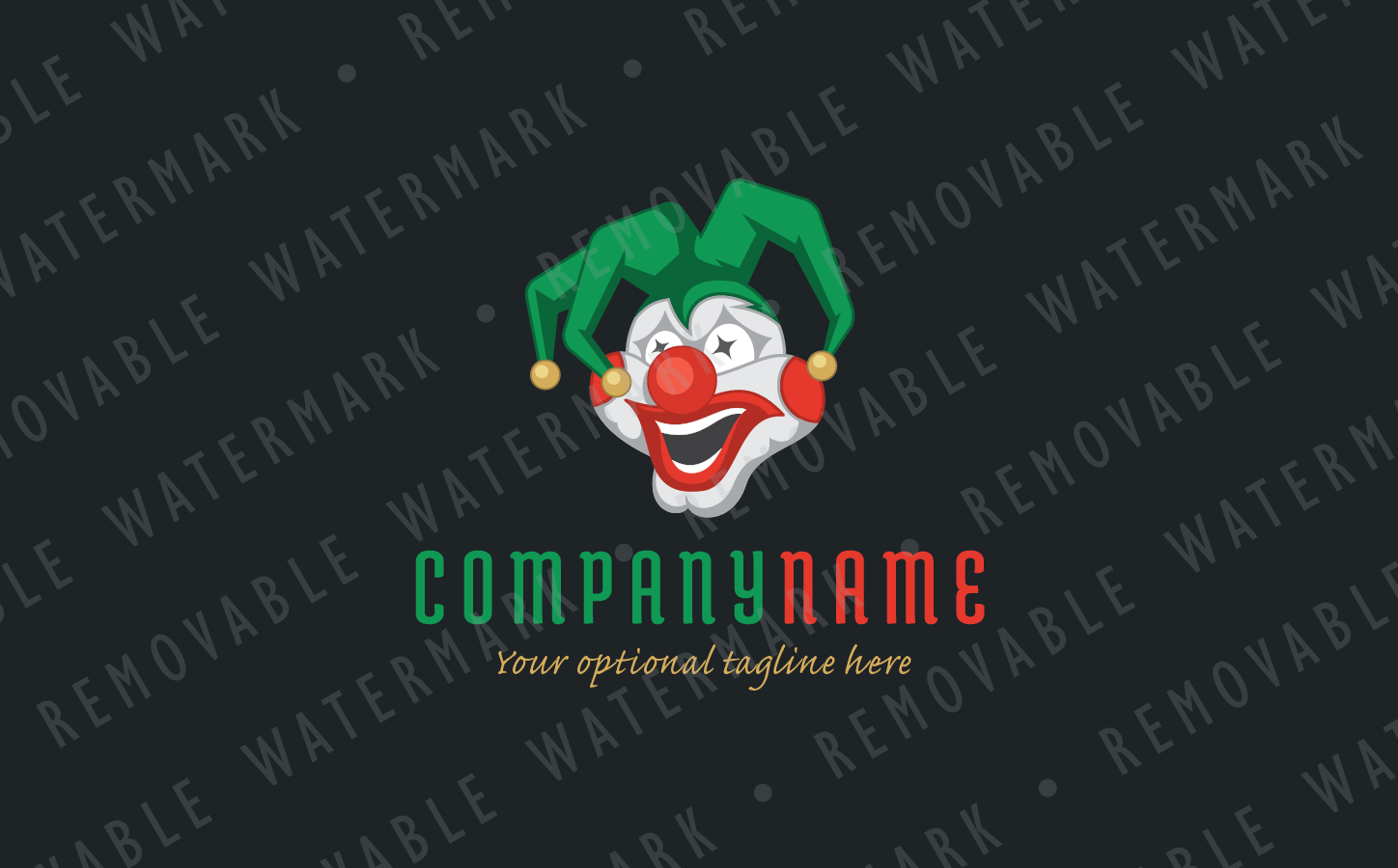 Download Шаблон логотипа "Crazy Clown Logo Template" / Crazy Clown Logo Template - Шаблон логотипа на тему графика fun crazy happy smile illustration party joy event circus joker clown laugh costume jester harlequin character mascot logo design template
