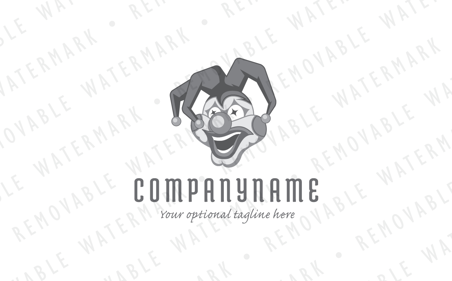 Download Шаблон логотипа "Crazy Clown Logo Template" / Crazy Clown Logo Template - Шаблон логотипа на тему графика fun crazy happy smile illustration party joy event circus joker clown laugh costume jester harlequin character mascot logo design template