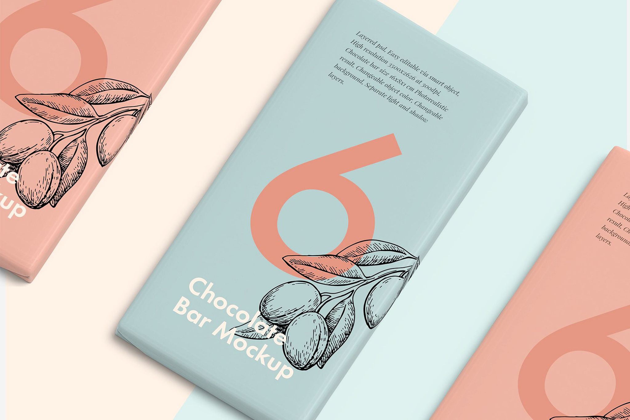 Download Мокап для продукта "Chocolate Bar product mockup" / Chocolate Bar product mockup - Мокап для продукта на тему графика mockup product food packaging choco chocolate package candy cacoa chocolates sweet bar mock-up grocery