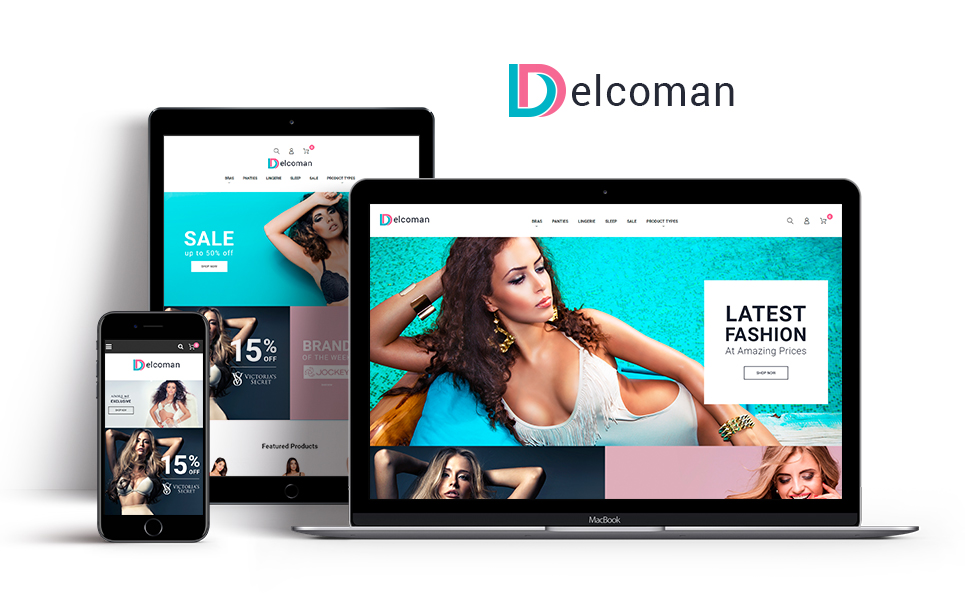 Delcoman - Lingerie Store Magento Theme