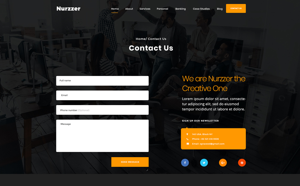 Download PSD шаблон "NURZZER - Multipurpose, Consulting,Finance, Business Agency PSD Template" / NURZZER - Multipurpose, Consulting,Finance, Business Agency PSD Template - PSD шаблон на тему информационные технологии agency blog business clean corporate creative ecommerce elegant minimal modern multipurpose portfolio professional psd template