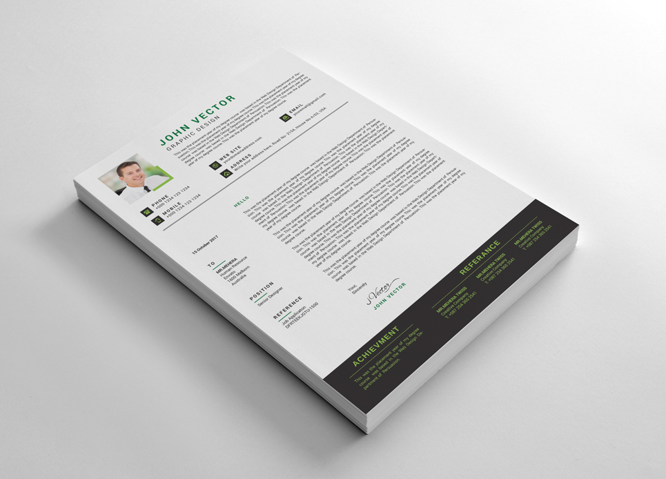 Download Резюме "Пример резюме аналитика" / John Vector Resume Template - Резюме на тему графика a4 business clean complete cover letter creative curriculum vitae cv design doc docx editable employment flexible fresh international job modern
